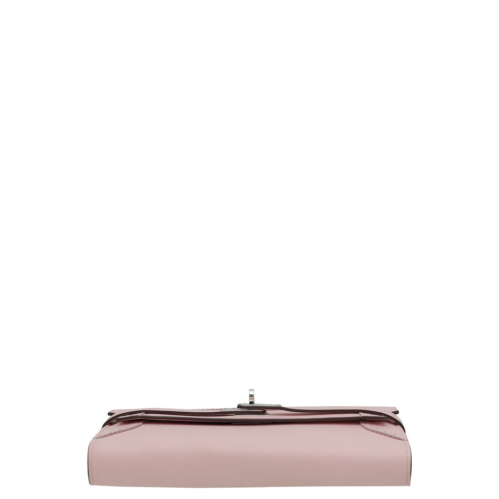 Hermes Rose Sakura Kelly Classic Ghillies Wallet