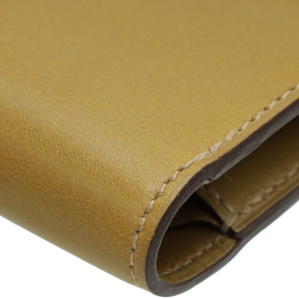 Hermes Biscuit Kelly Depliant Box Medium Wallet