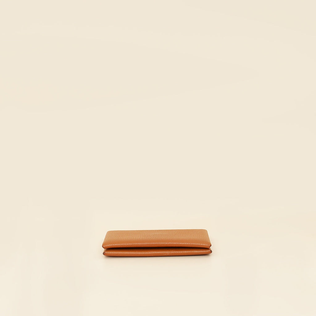 Hermes Gold Calvi Card Holder