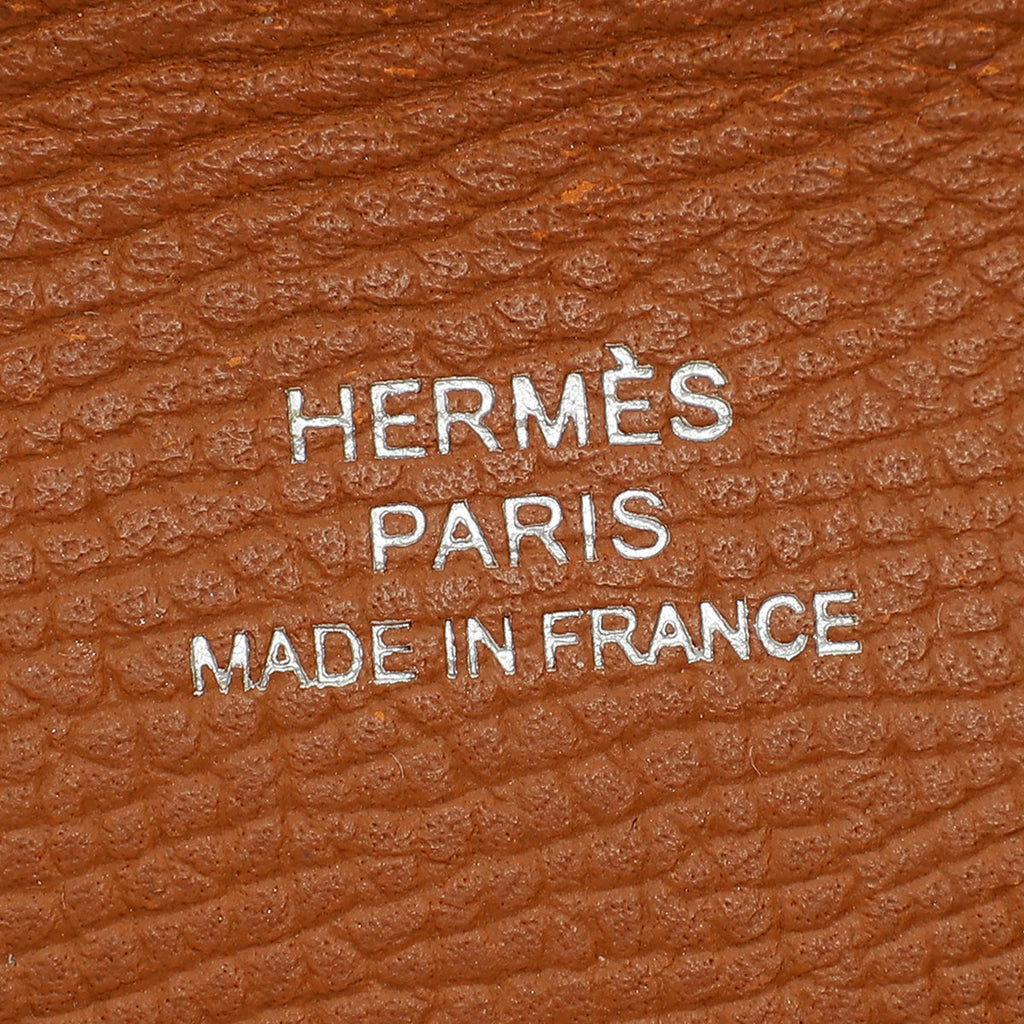 Hermes Gold Calvi Card Holder