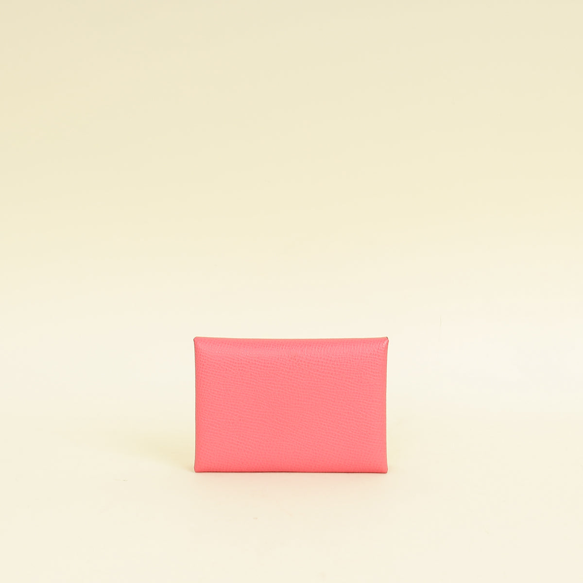 Hermes Rose Azalee Porte-Cartes Calvi Duo Compact Card Holder