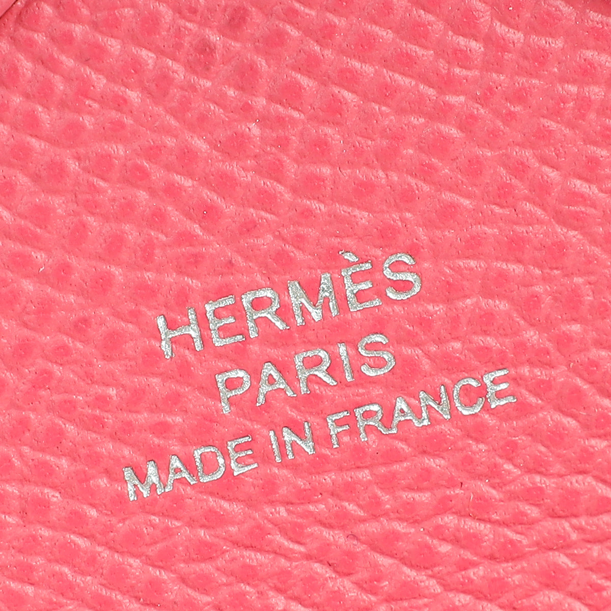 Hermes Rose Azalee Porte-Cartes Calvi Duo Compact Card Holder