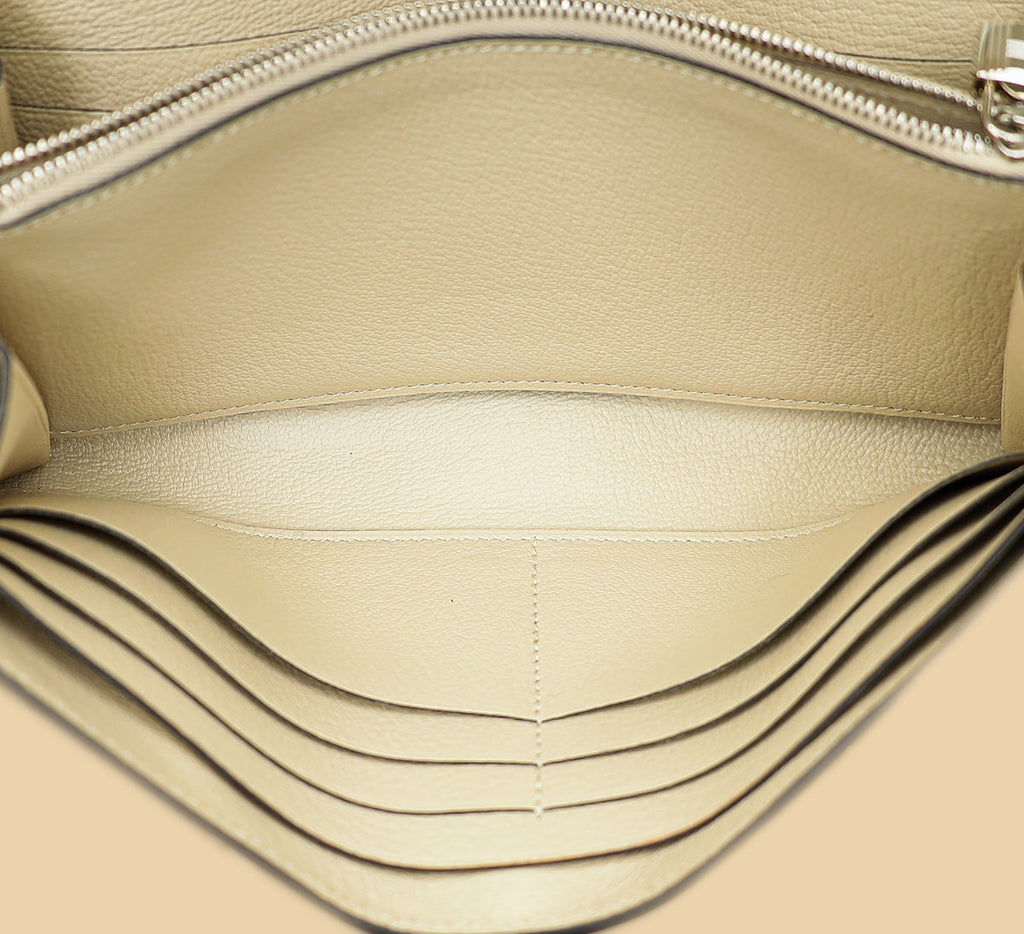 Hermes Parchemin Ostrich Kelly Wallet
