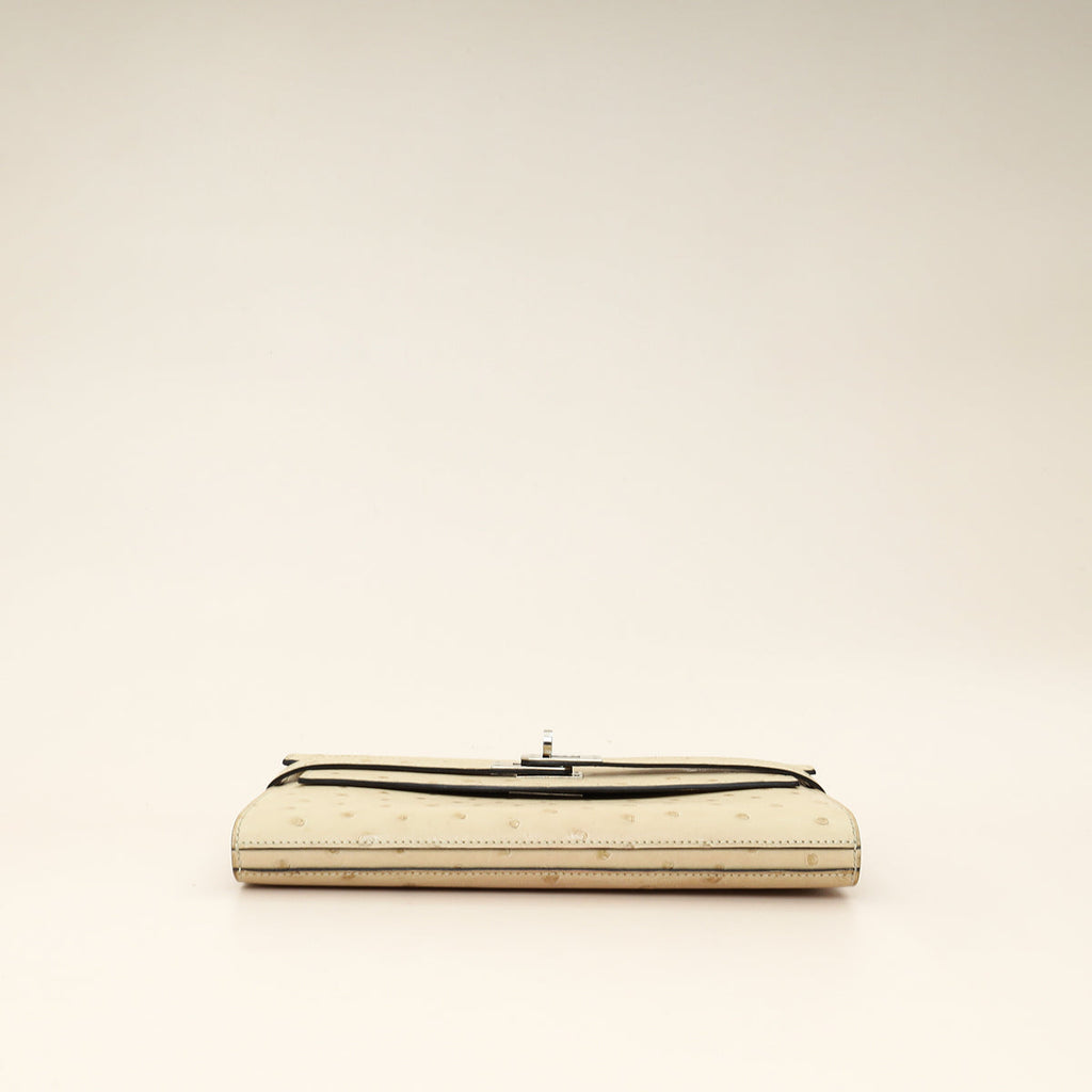 Hermes Parchemin Ostrich Kelly Wallet