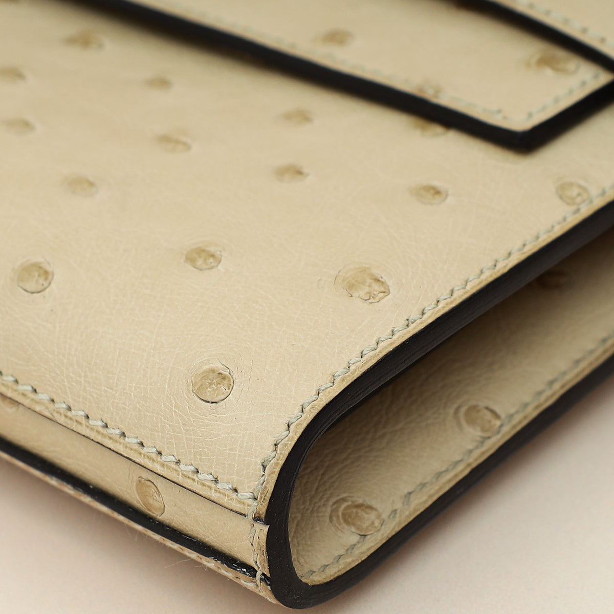 Hermes Parchemin Ostrich Kelly Wallet
