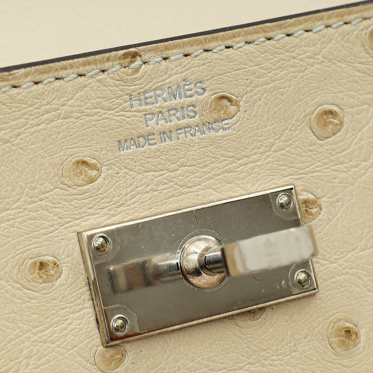 Hermes Parchemin Ostrich Kelly Wallet