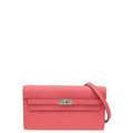 Hermes Rose Azalee Kelly To Go Evercolor Wallet