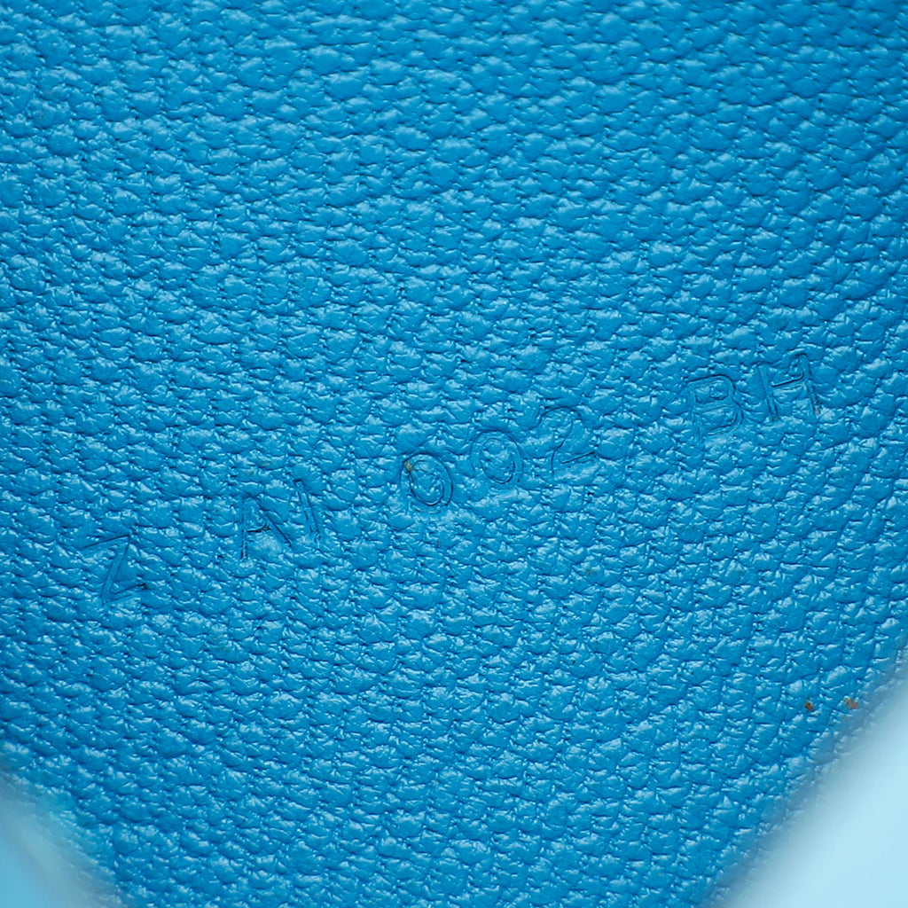 Hermes Bleu Izmir Bearn Evercolor Wallet