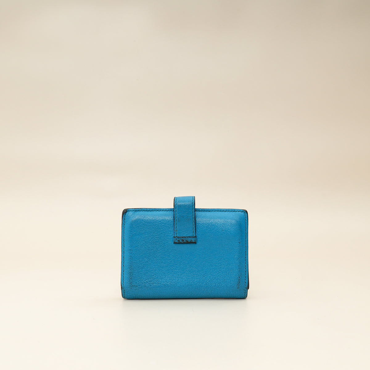 Hermes Bleu Izmir Bearn Evercolor Wallet