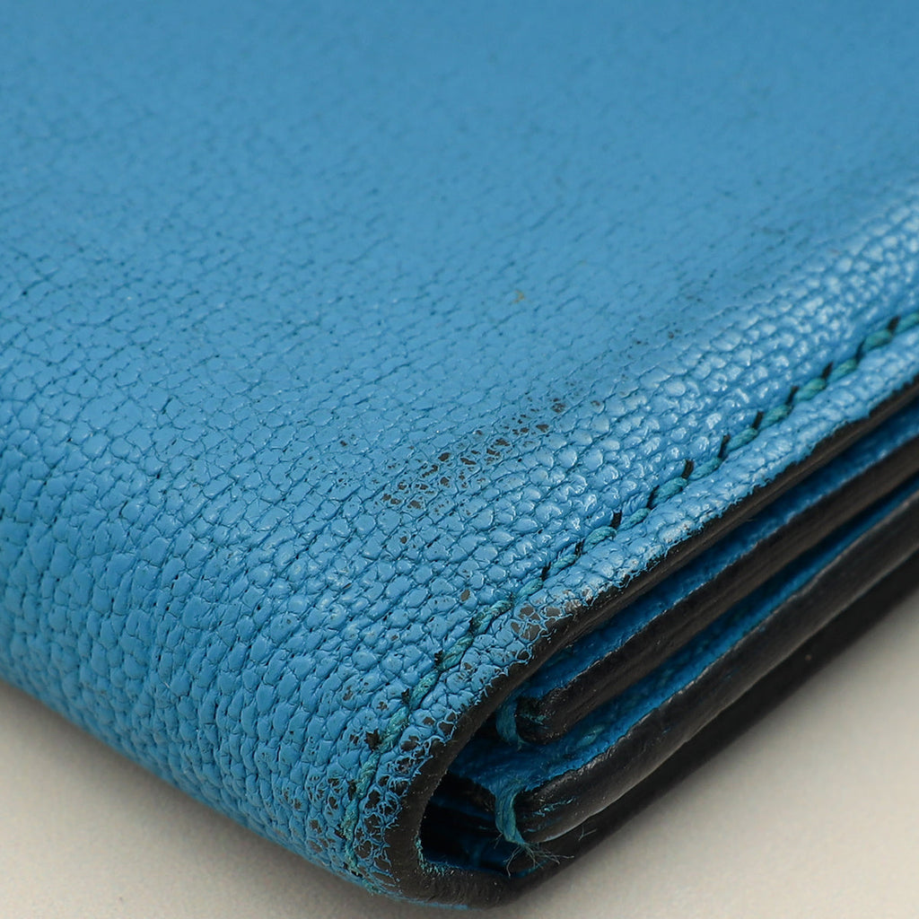 Hermes Bleu Izmir Bearn Evercolor Wallet