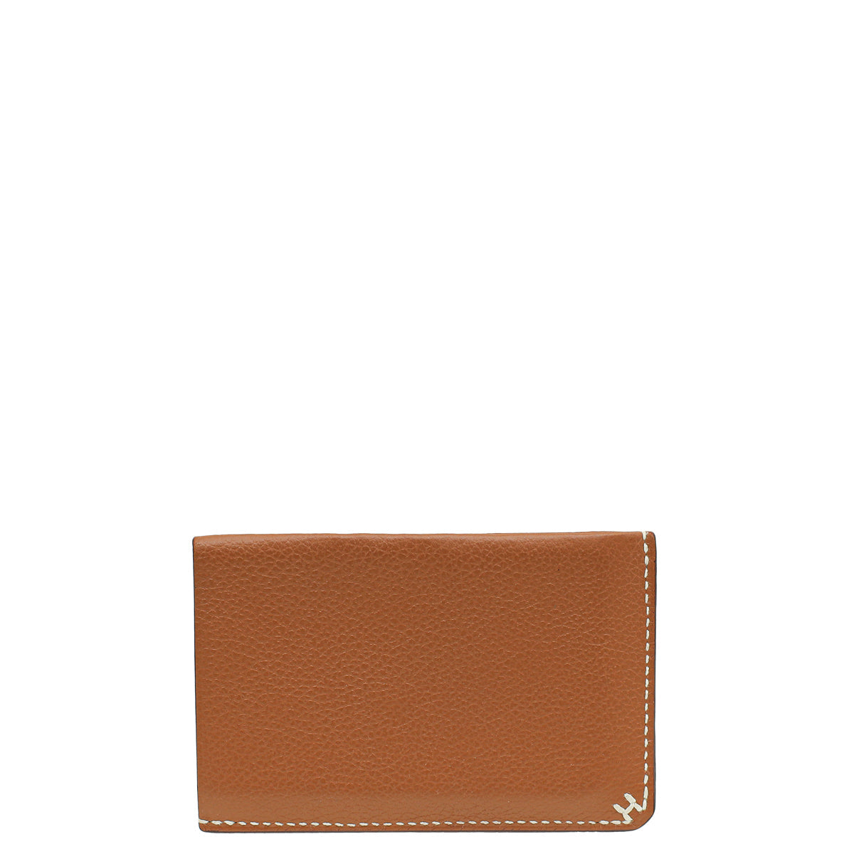 Hermes Gold H Sellier Card Holder
