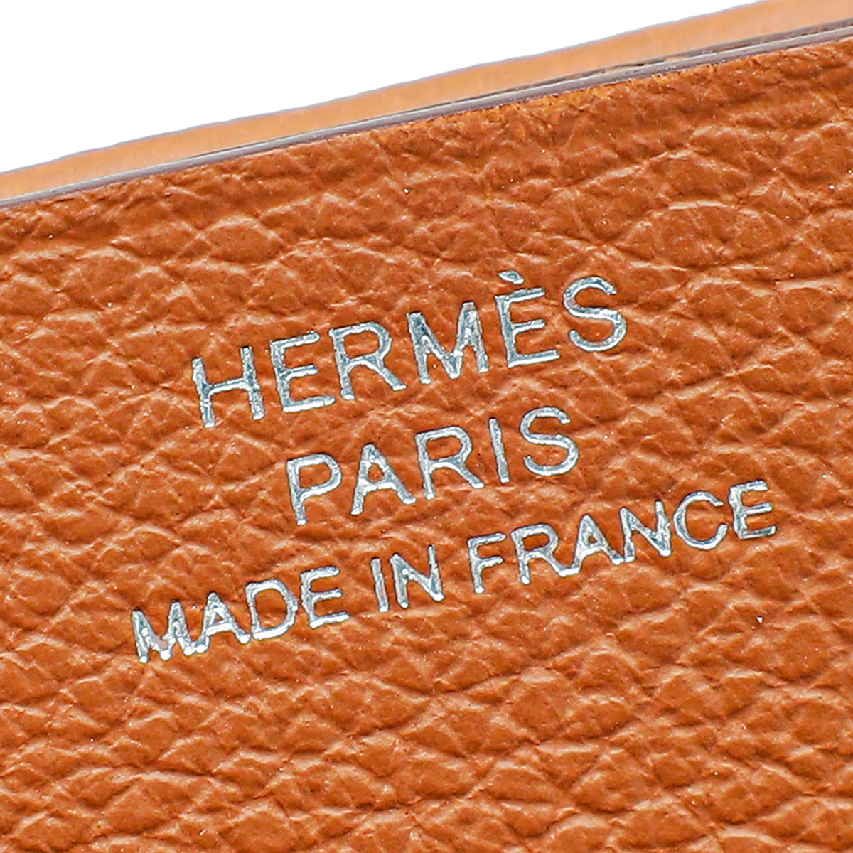 Hermes Gold H Sellier Card Holder