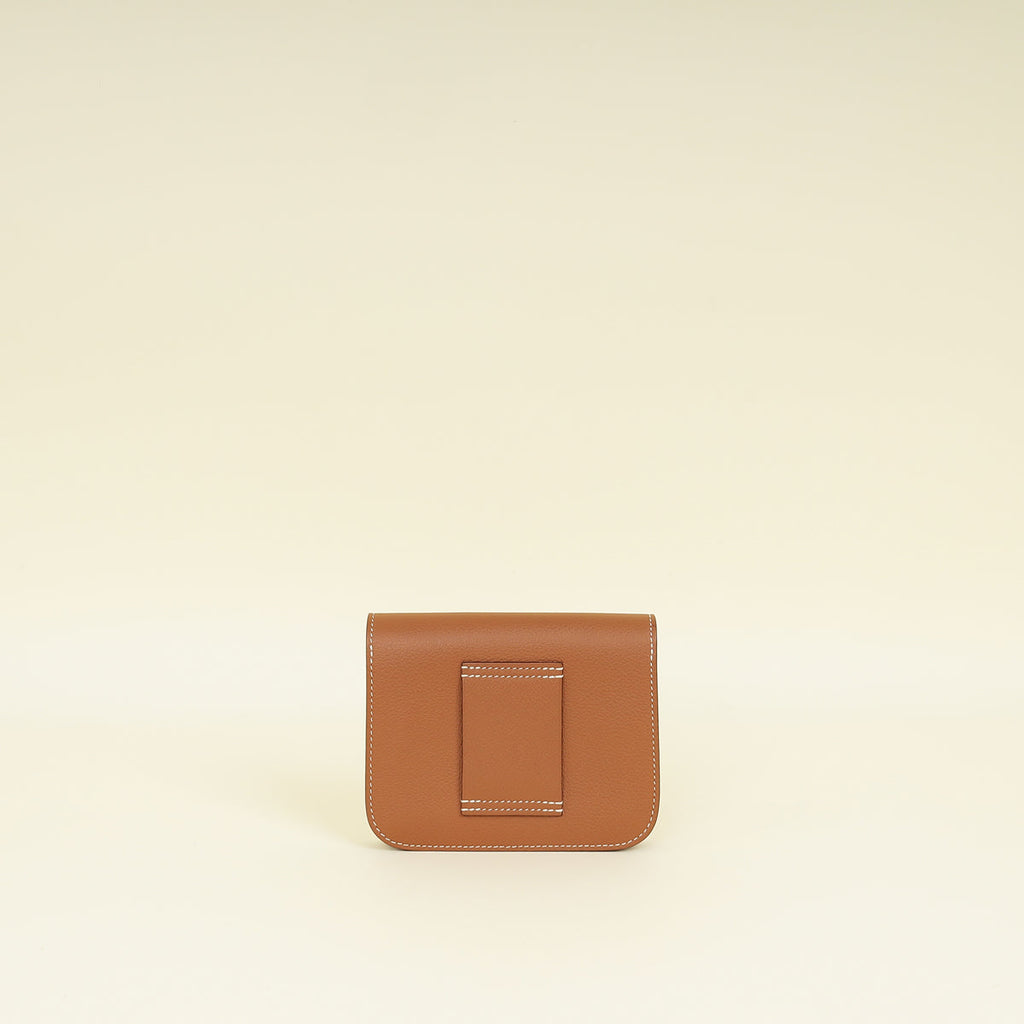 Hermes Gold Constance Slim Wallet
