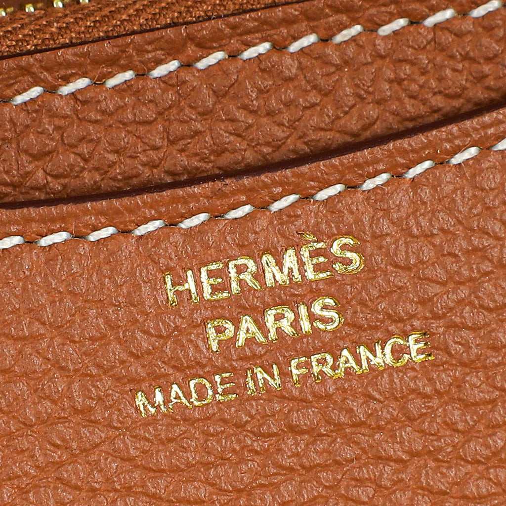 Hermes Gold Constance Slim Wallet