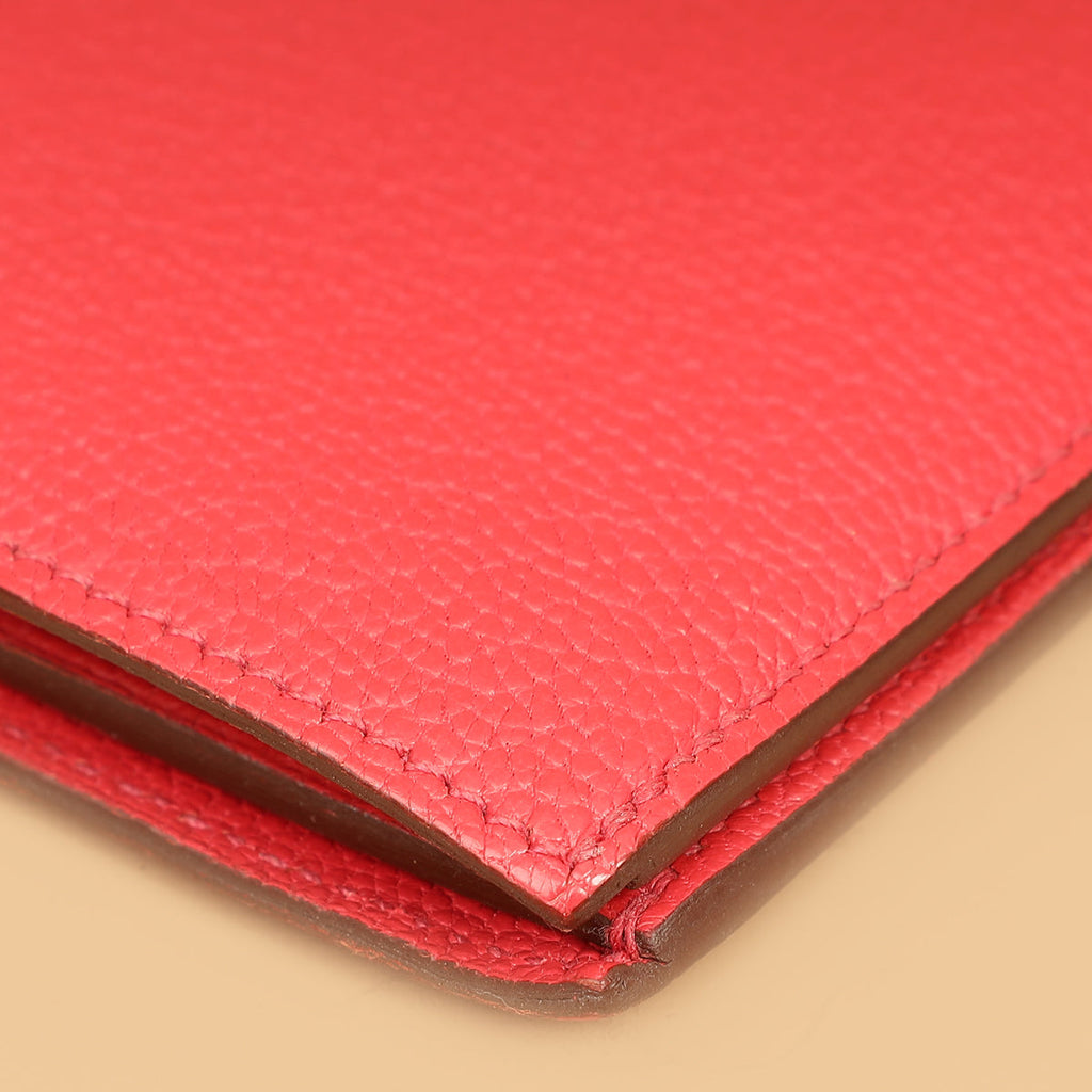 Hermes Bougainvillea Evelyne Card Wallet