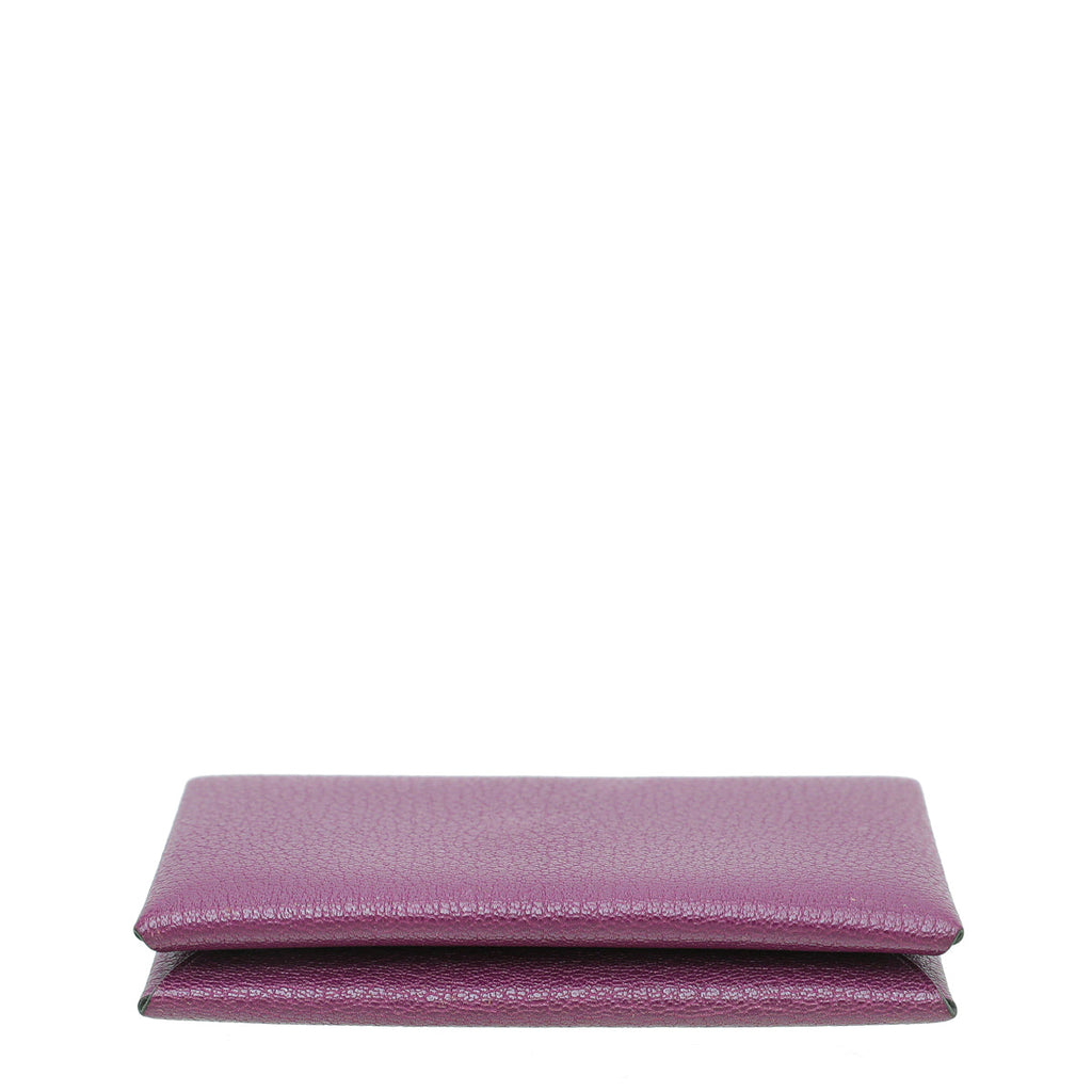 Hermes Anemone Chevre Mysore Calvi Card Holder