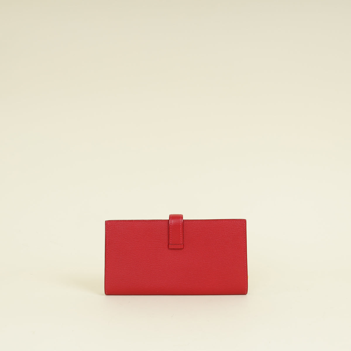 Hermes Rouge Grenate Mysore Goatskin Bearn Wallet