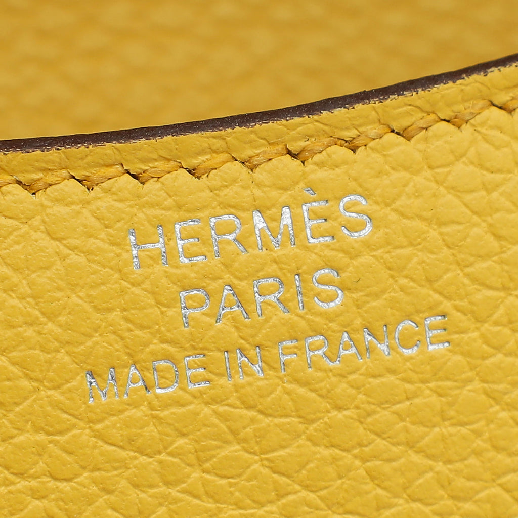 Hermes Bicolor Constance Verso Slim Evercolor Wallet