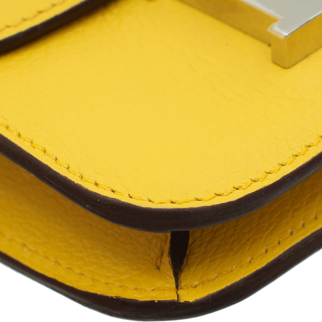 Hermes Bicolor Constance Verso Slim Evercolor Wallet