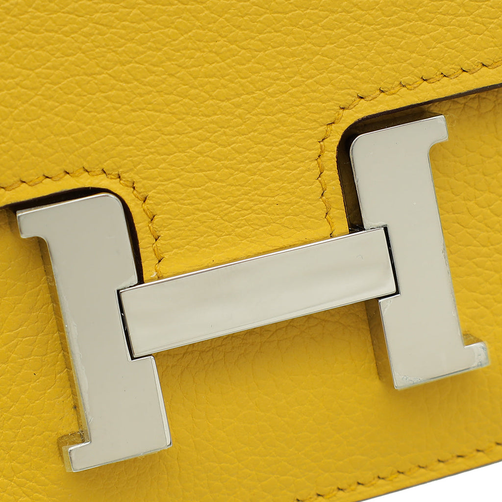 Hermes Bicolor Constance Verso Slim Evercolor Wallet