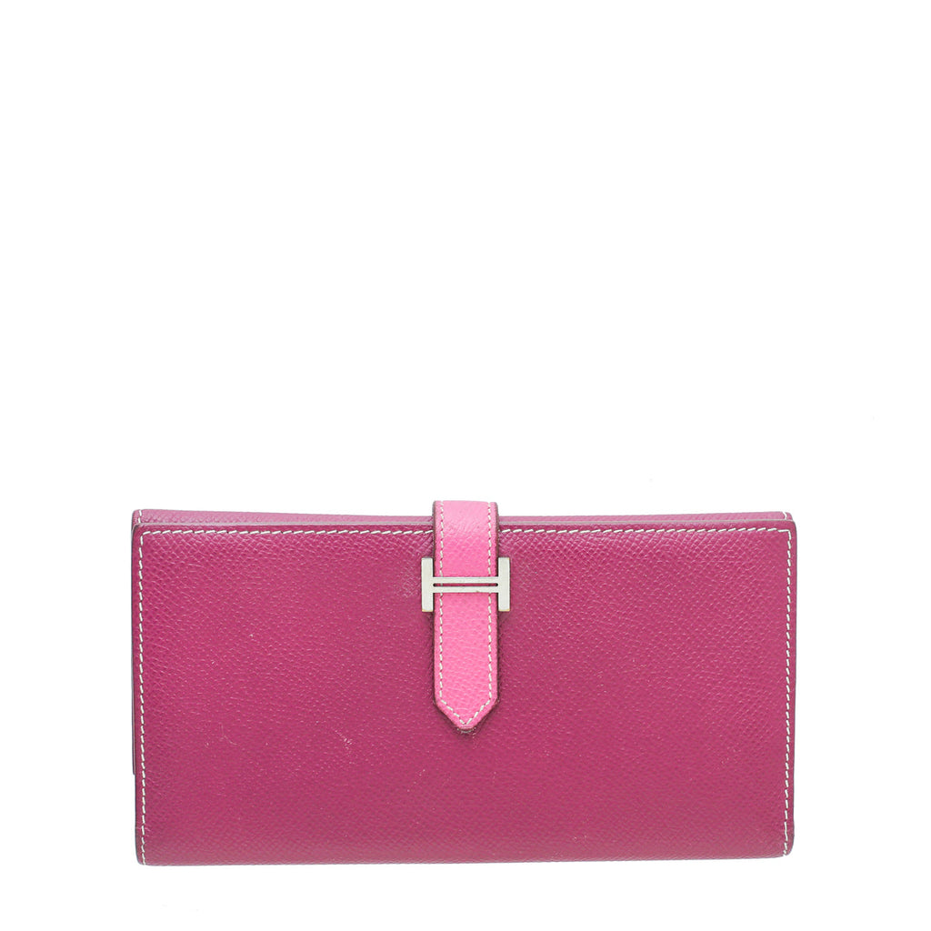 Hermes Cyclamen Bearn Wallet