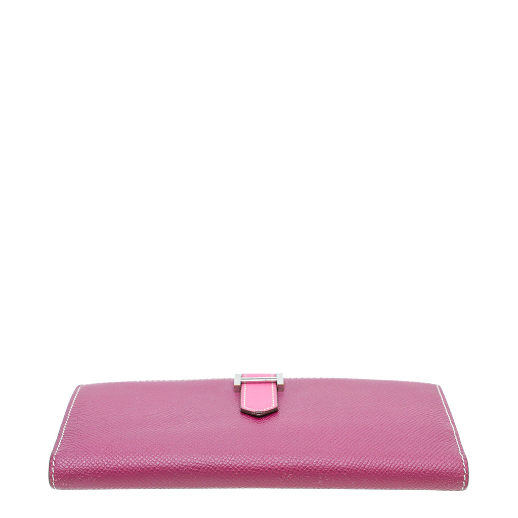 Hermes Cyclamen Bearn Wallet