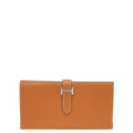 Hermes Gold Trifold Bearn Wallet