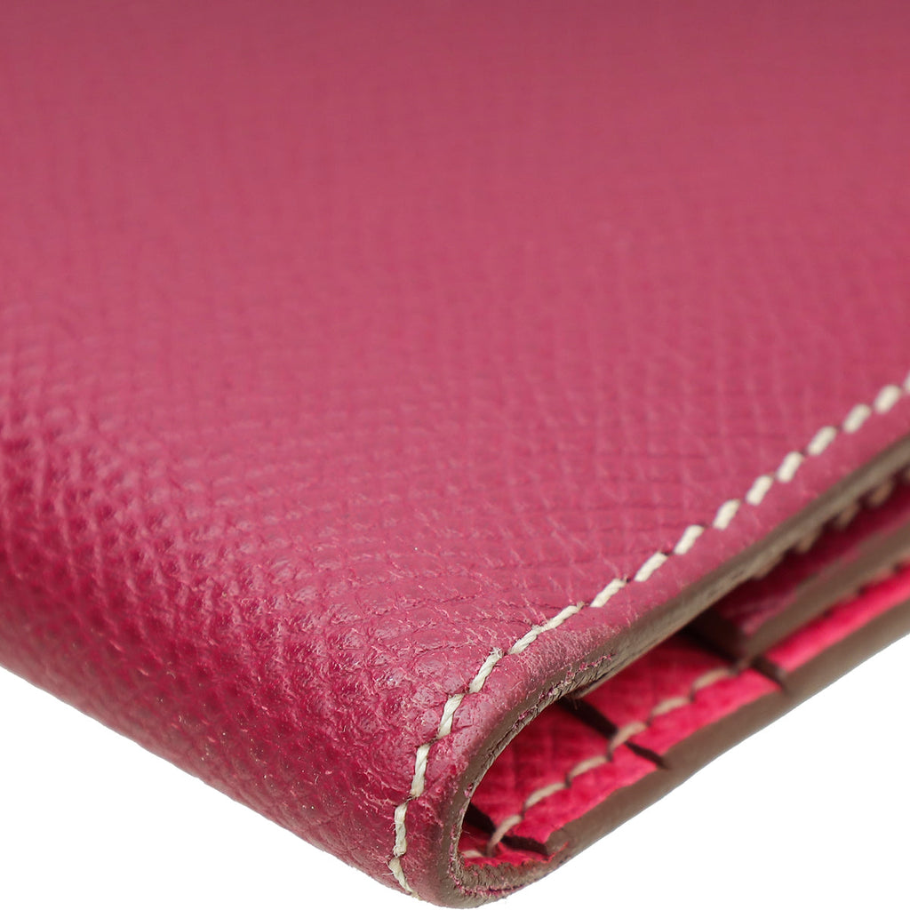 Hermes Bicolor Trifold Bearn Wallet