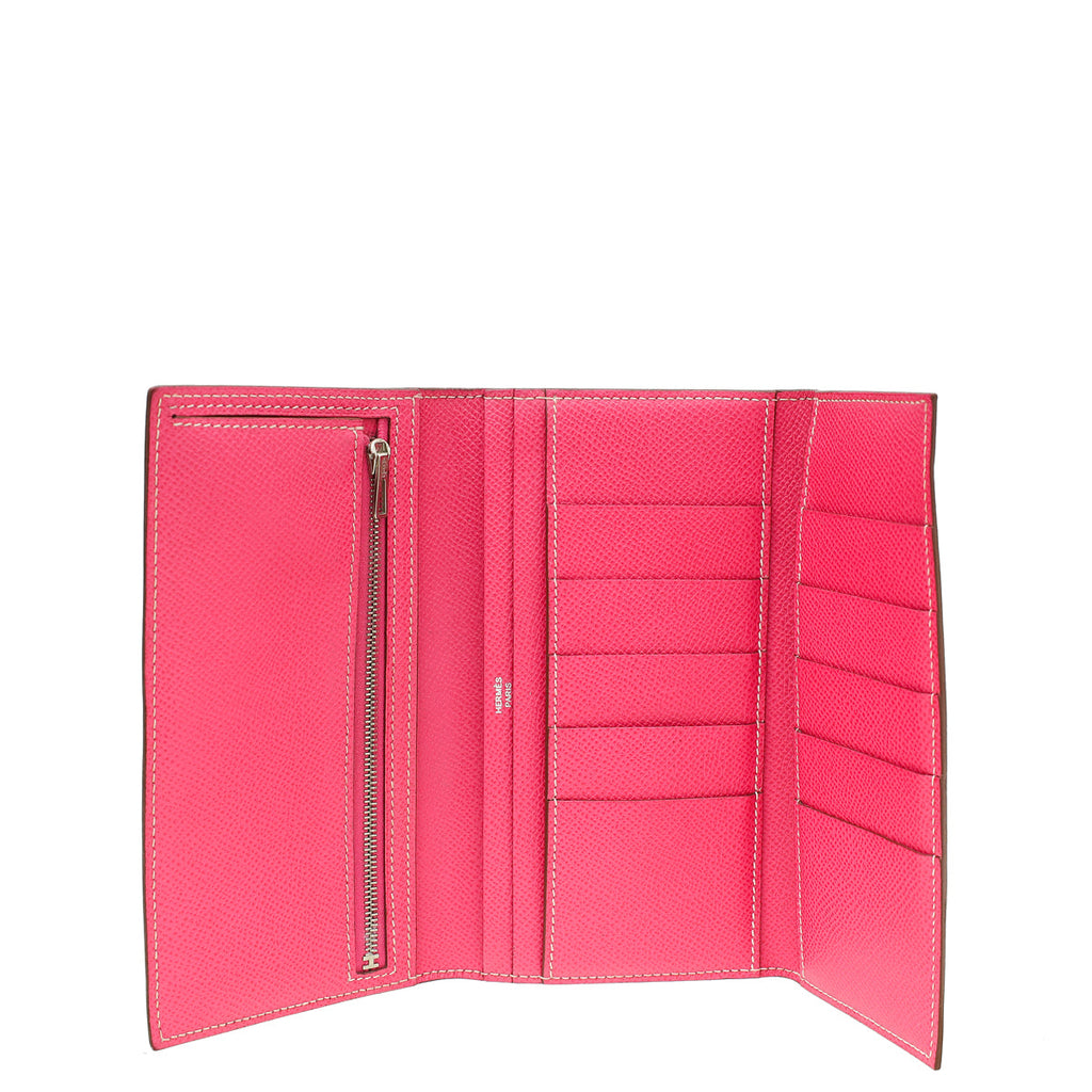 Hermes Bicolor Trifold Bearn Wallet