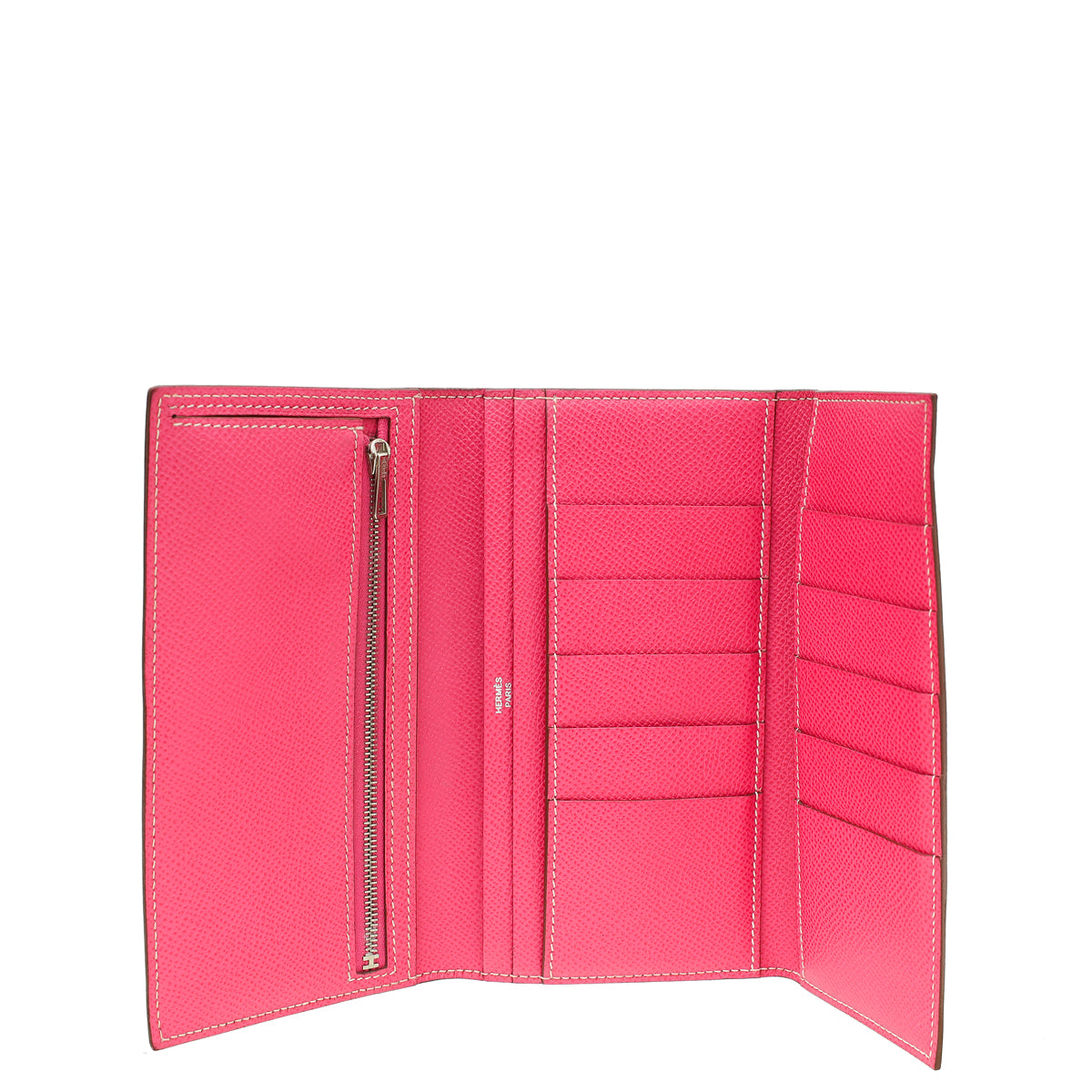 Hermes Bicolor Trifold Bearn Wallet