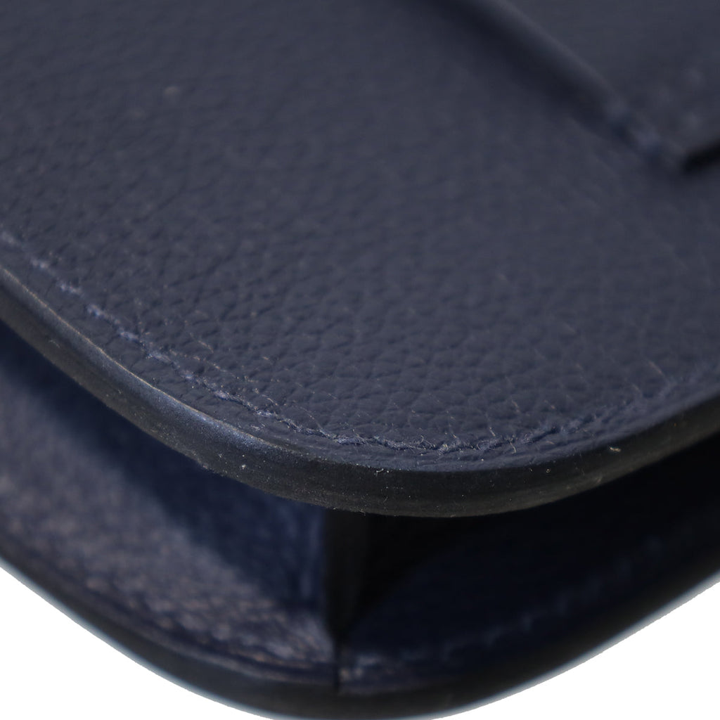 Hermes Bleu Nuit Constance Slim Evercolor Wallet