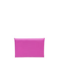 Hermes Rose Pourpre Calvi Card Holder