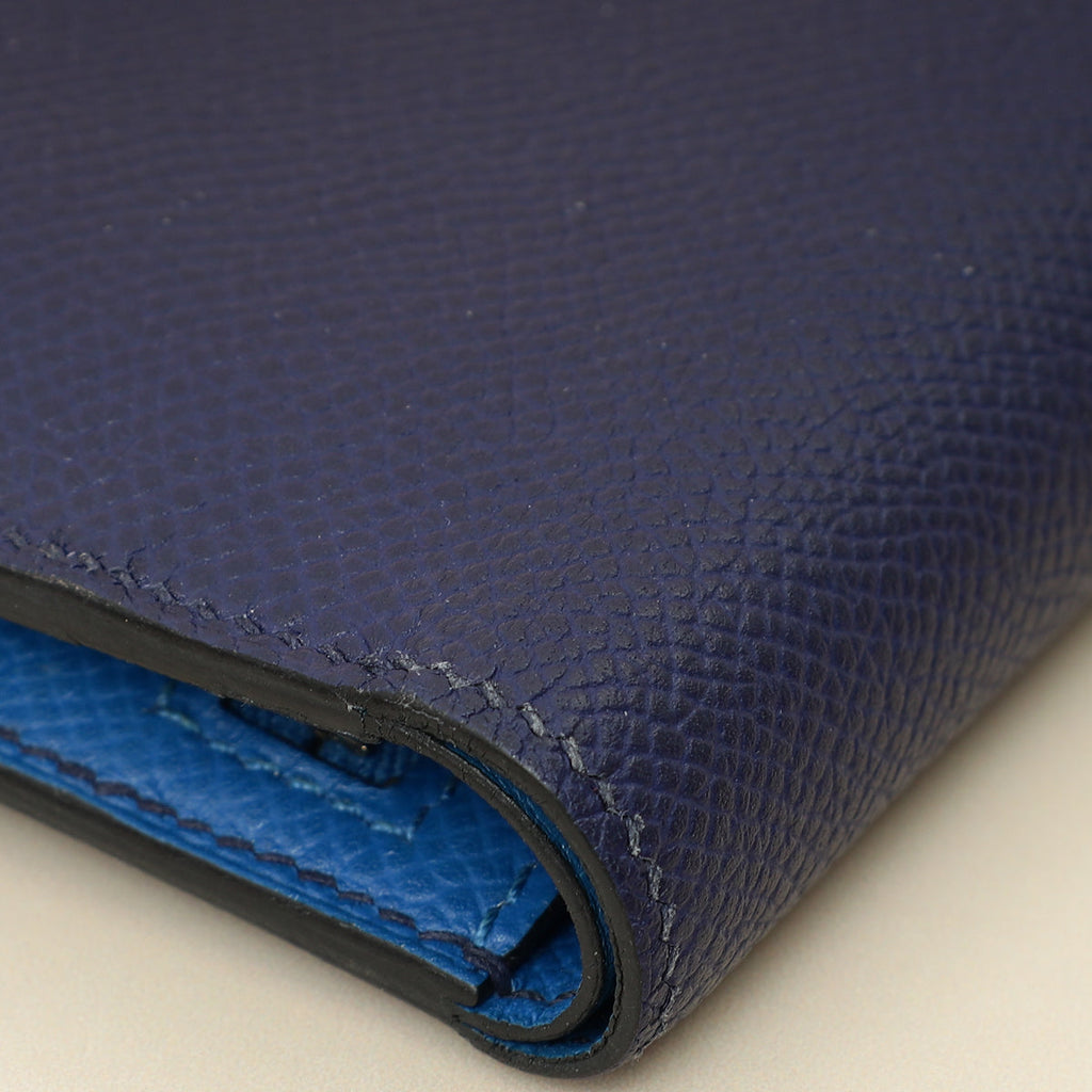 Hermes Bicolor Bearn Verso Compact Wallet