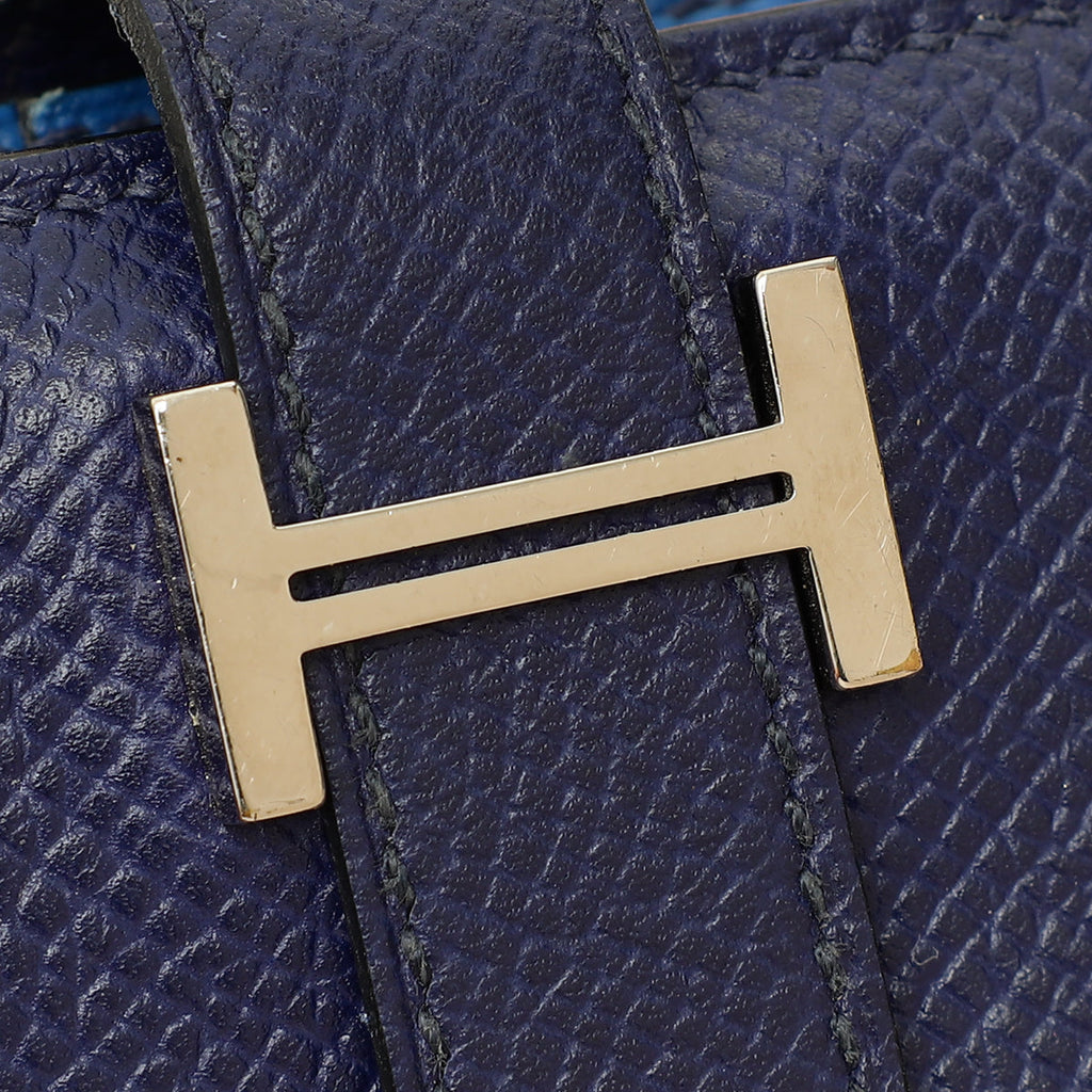 Hermes Bicolor Bearn Verso Compact Wallet