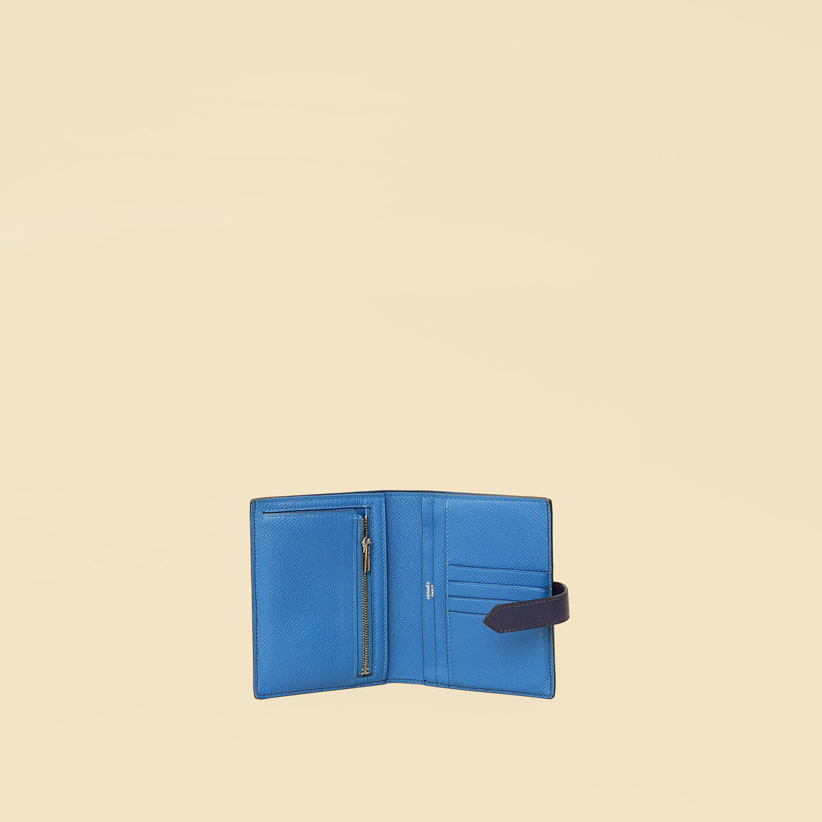 Hermes Bicolor Bearn Verso Compact Wallet