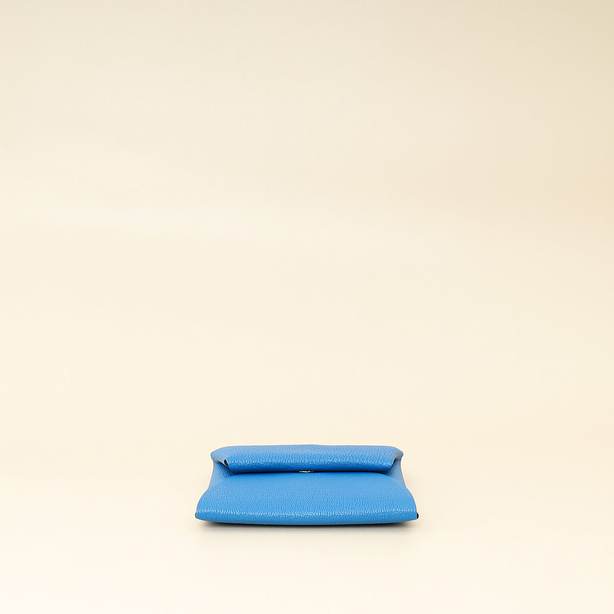 Hermes Bleu Hydra Mysore Goatskin Bastia Change Purse
