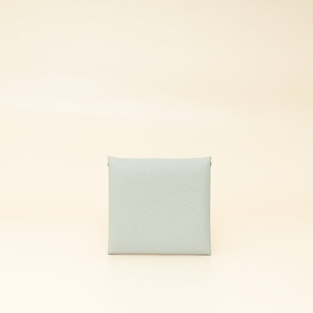 Hermes Bleu Glacier Bastia Change Purse