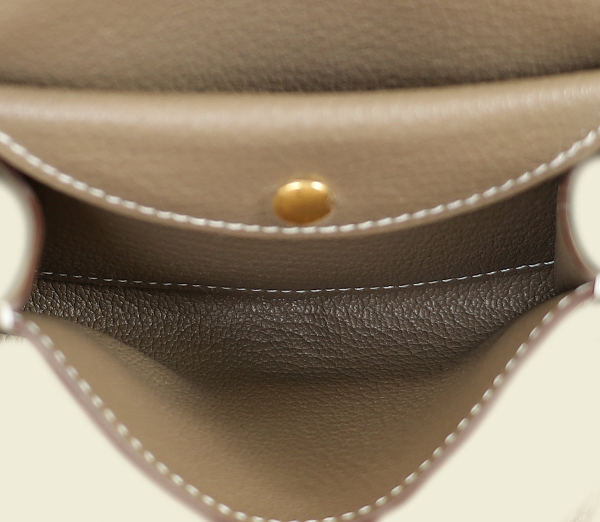 Hermes Etoupe Glenan Compact Wallet