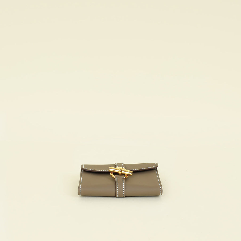 Hermes Etoupe Glenan Compact Wallet