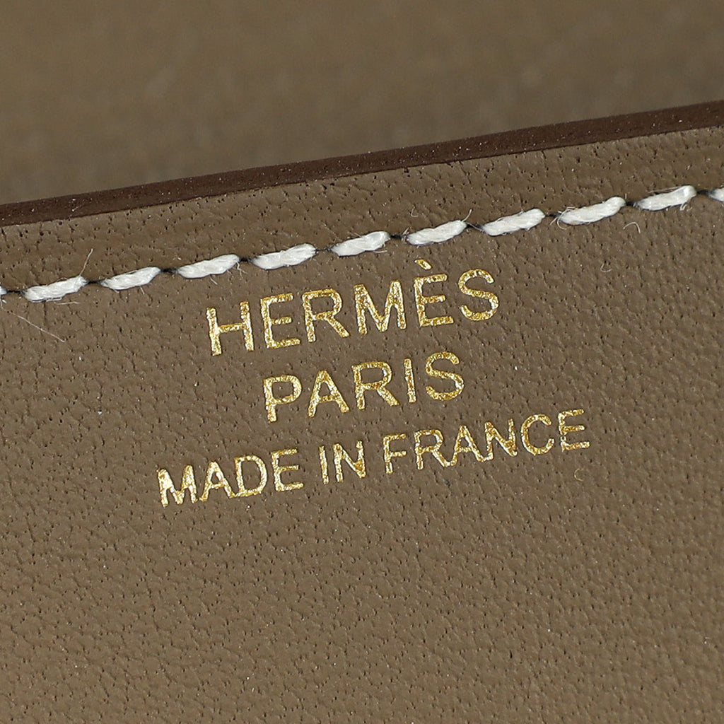 Hermes Etoupe Glenan Compact Wallet