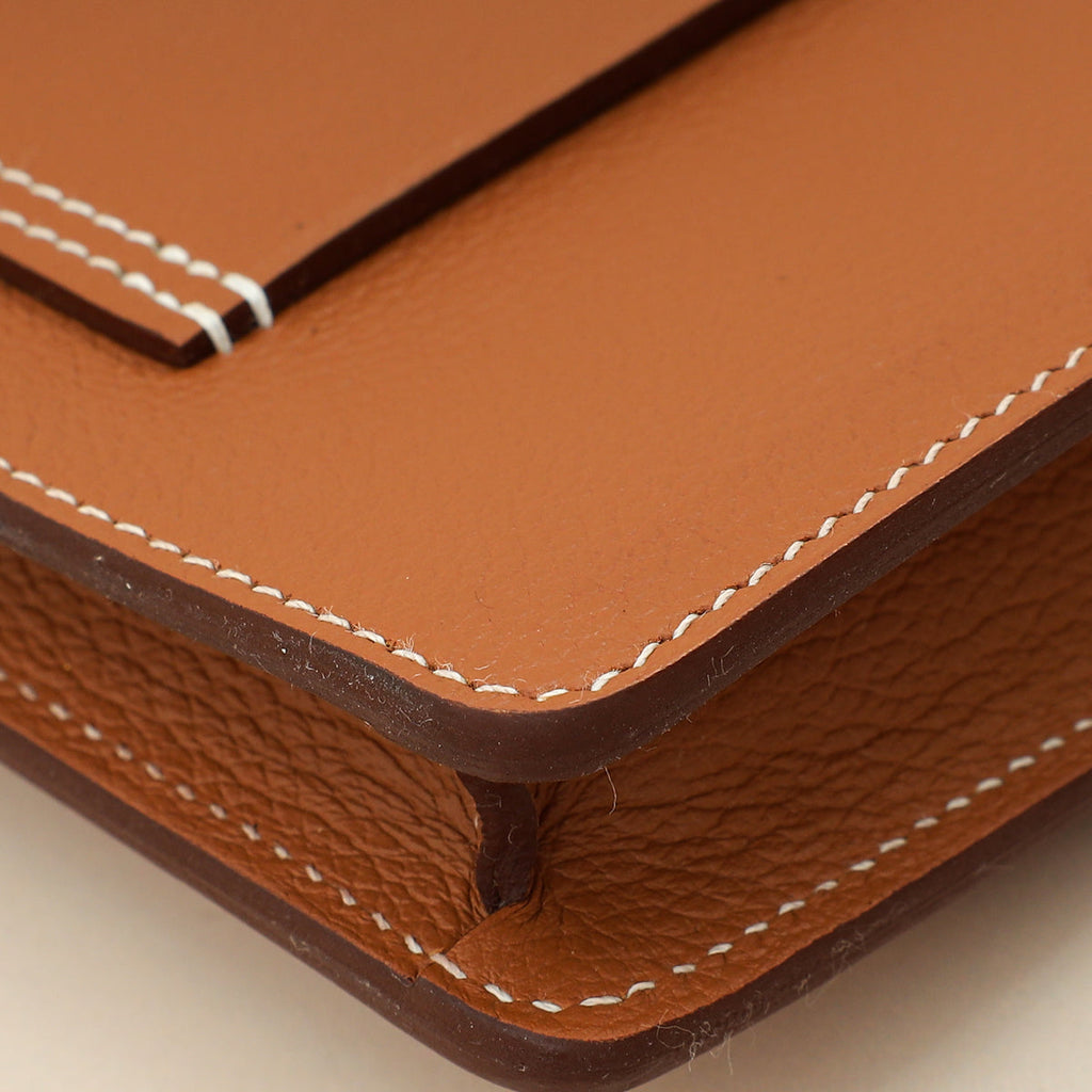 Hermes Gold Roulis Slim Evercolor Wallet