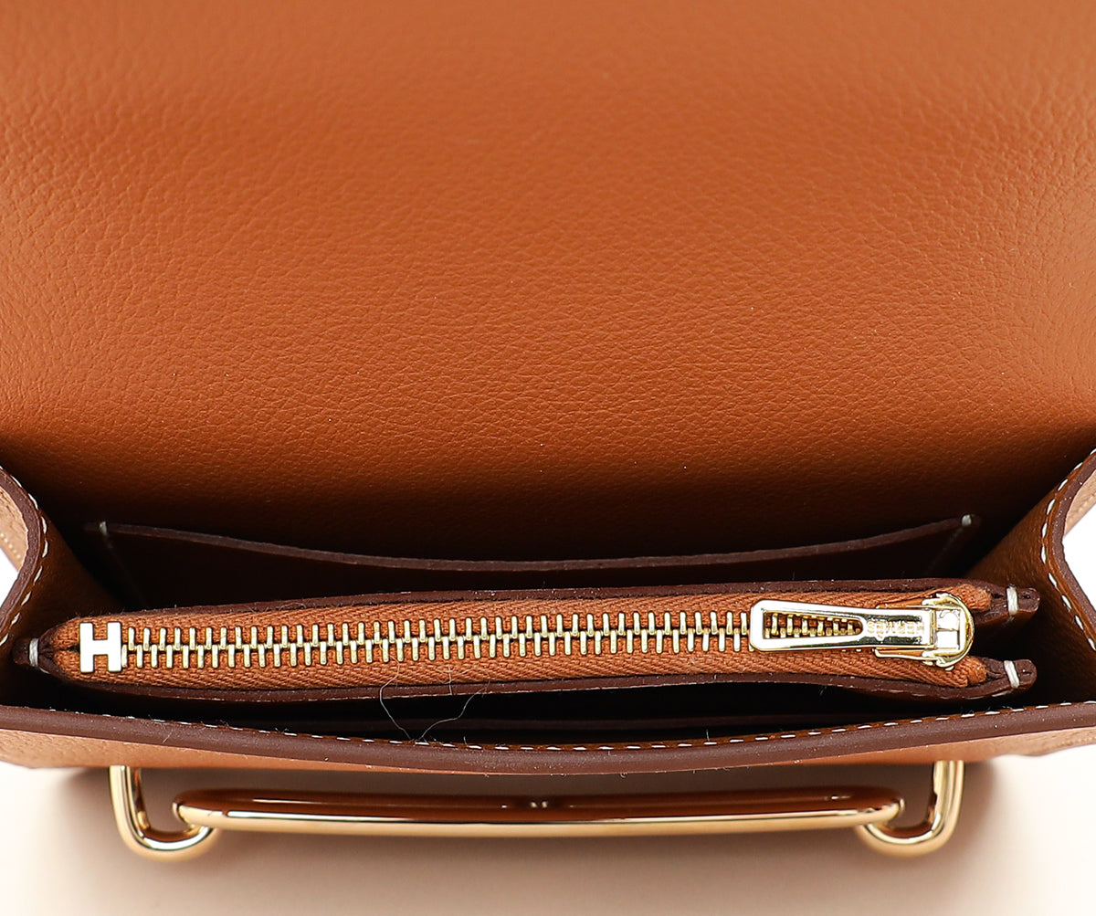 Hermes Gold Roulis Slim Evercolor Wallet