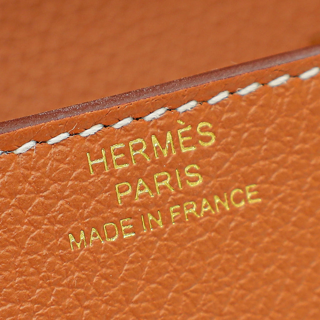 Hermes Gold Roulis Slim Evercolor Wallet