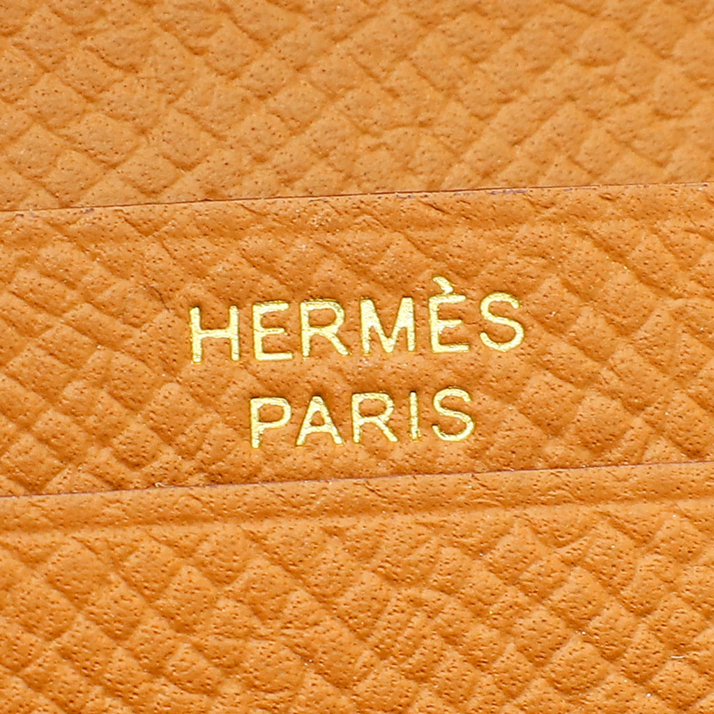 Hermes Gold Bearn Compact Wallet
