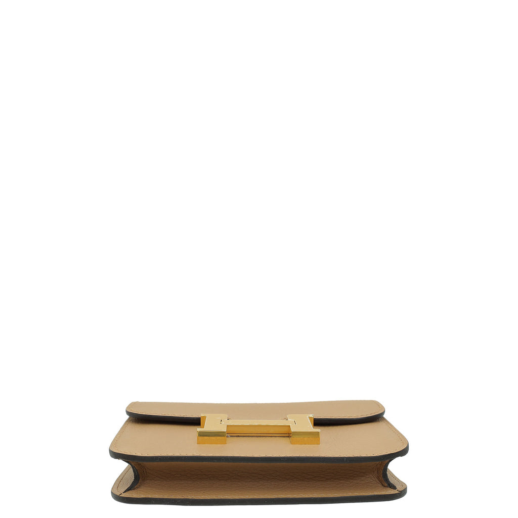 Hermes Bicolor Constance Bi-Color Slim Evercolor Wallet