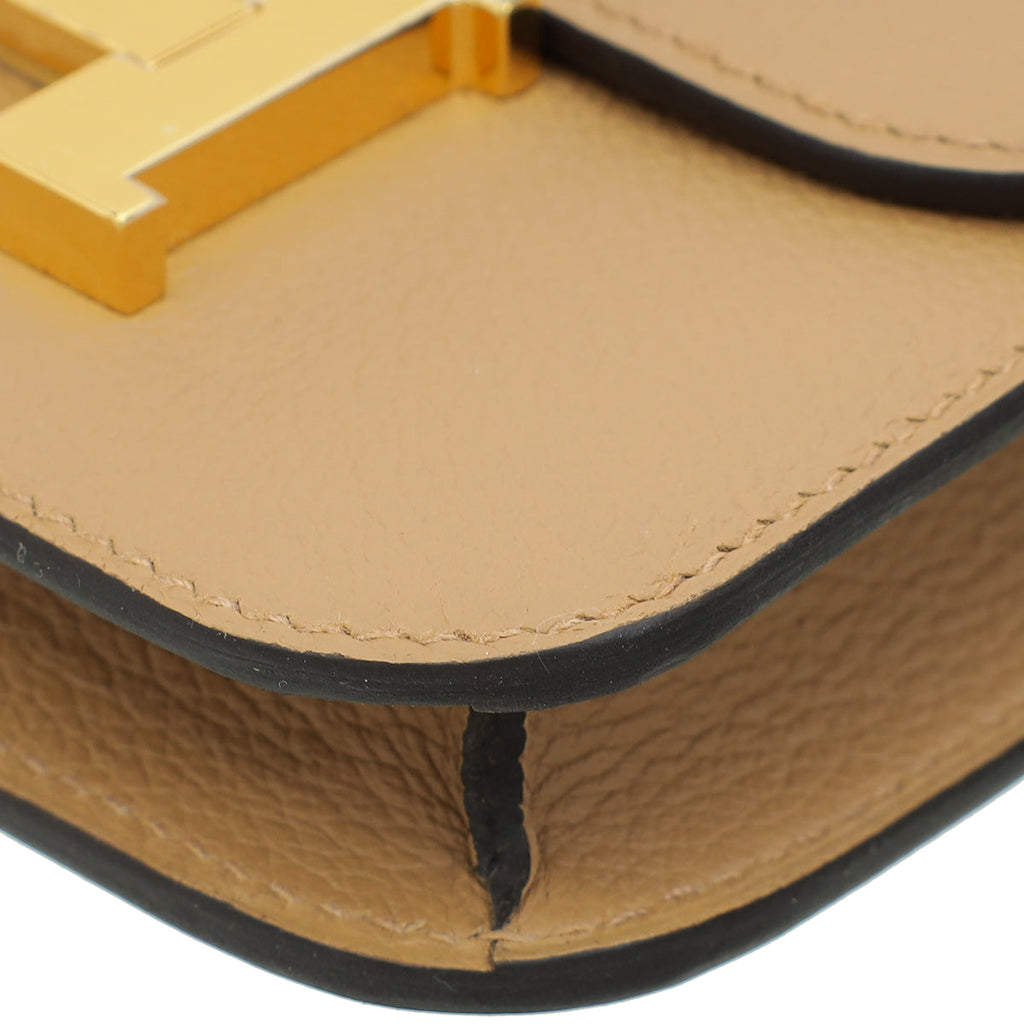 Hermes Bicolor Constance Bi-Color Slim Evercolor Wallet