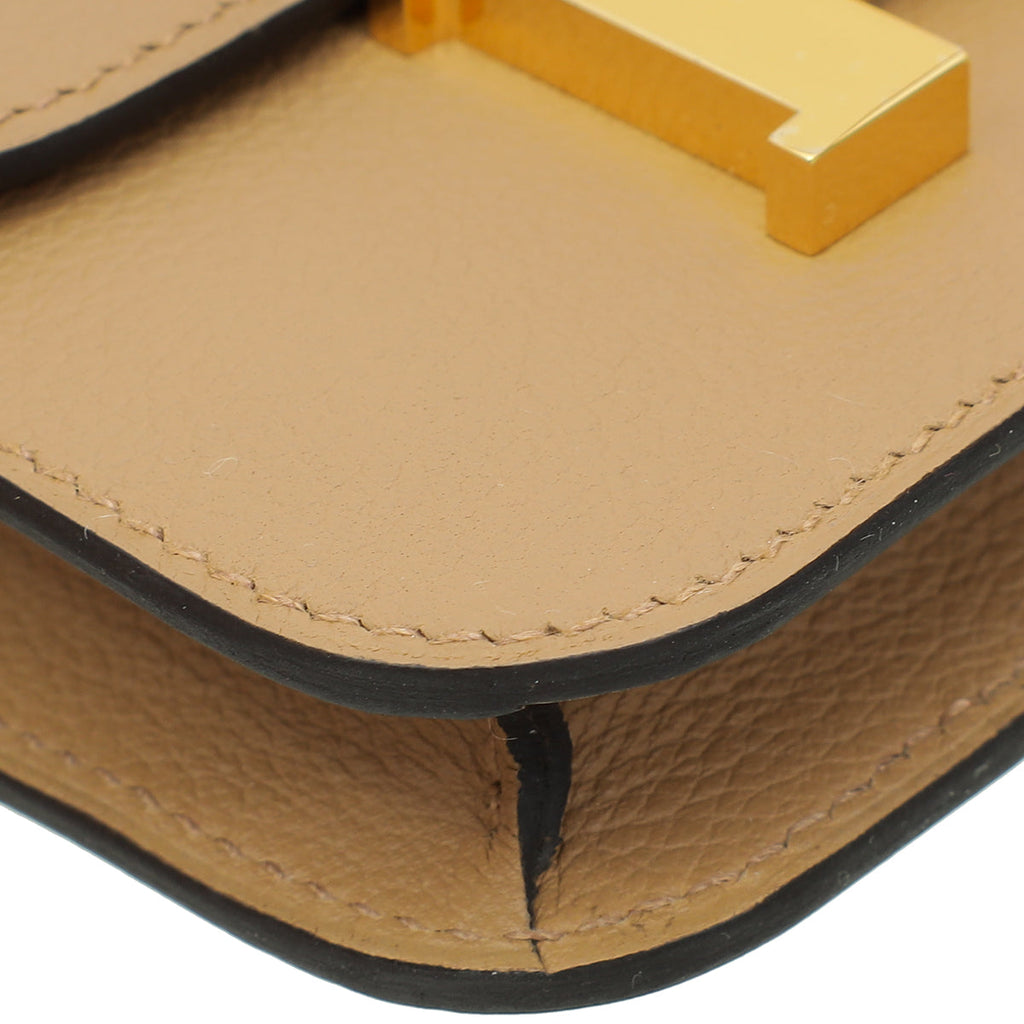 Hermes Bicolor Constance Bi-Color Slim Evercolor Wallet