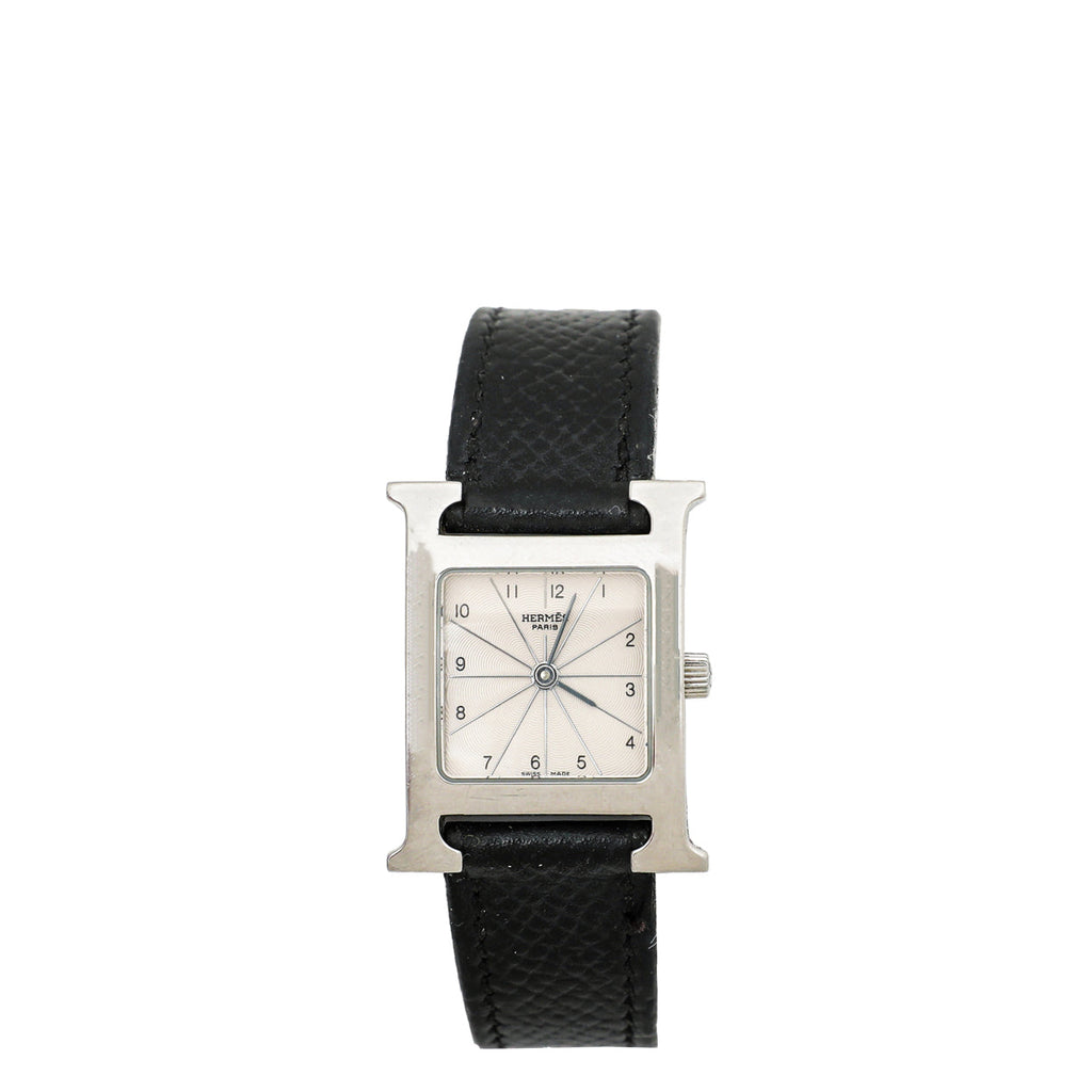 Hermes Stainless Steel Heure H Quartz Watch