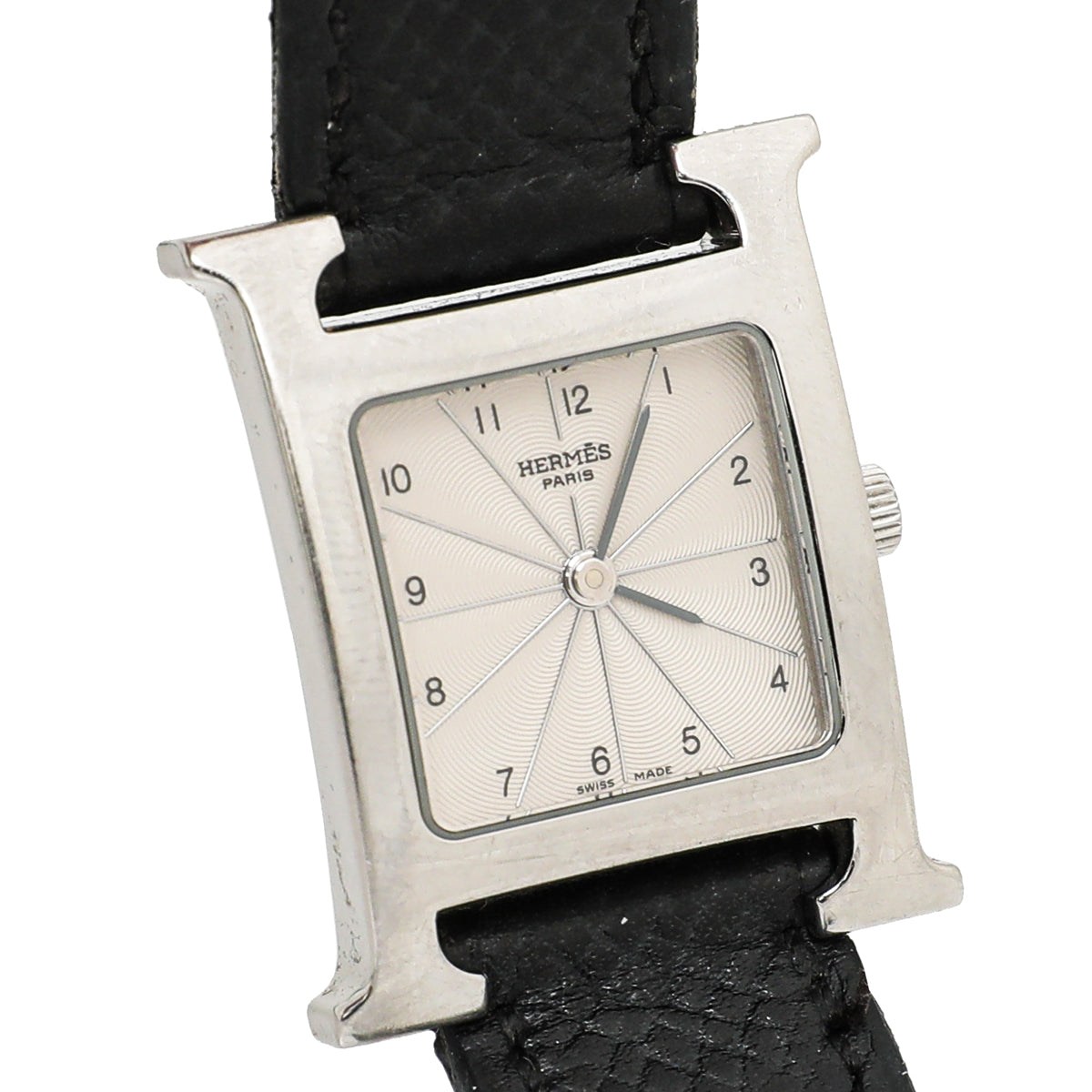 Hermes Stainless Steel Heure H Quartz Watch