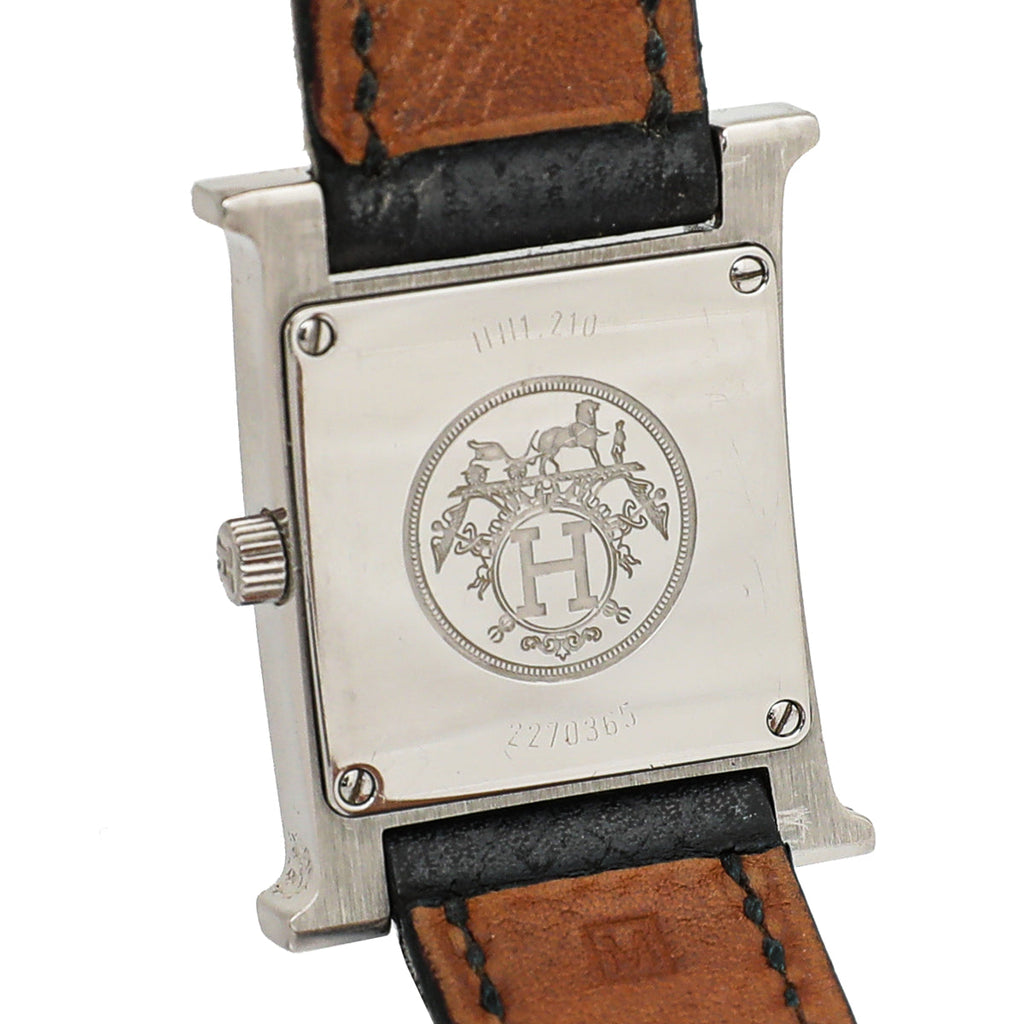Hermes Stainless Steel Heure H Quartz Watch